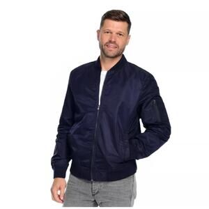 Bleeker & Broad Kaleb Bomber Jacket Navy Mens Sz XL, New With Tags